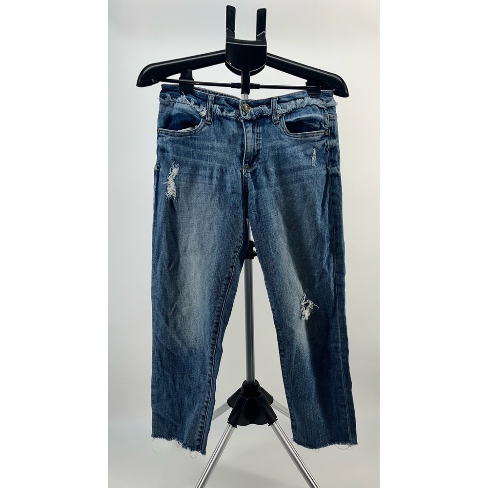 KUT from the Kloth Kelly‎ Ankle Straight Leg Distressed Jeans Size 6
